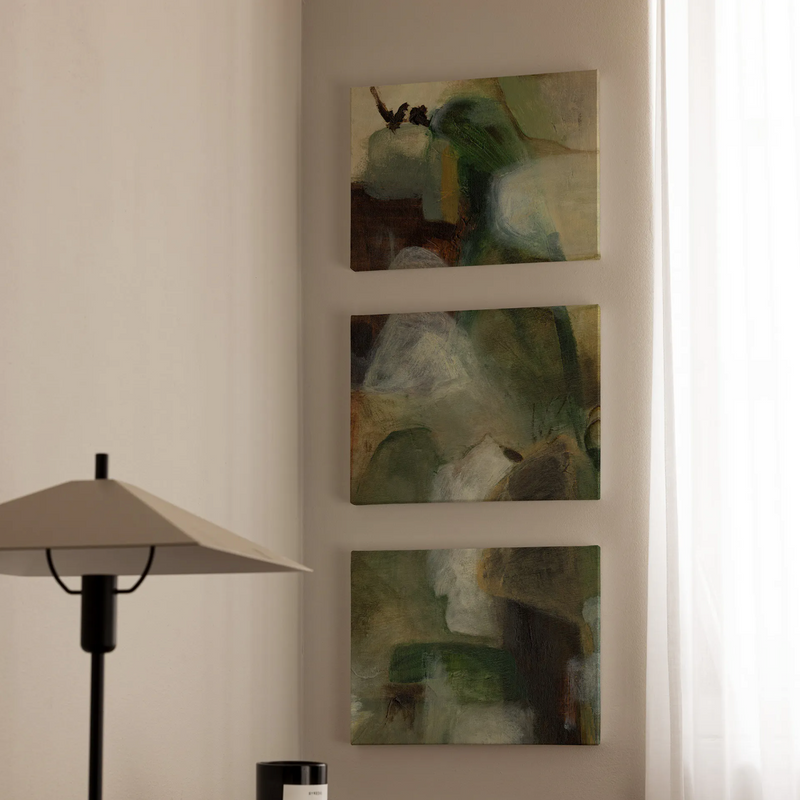 Earthy Layers Canvas Trio